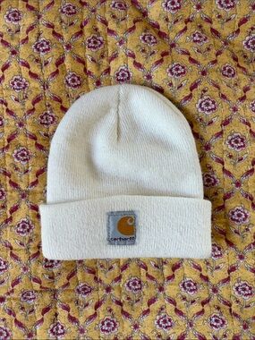 Carhartt • Cream Baby Hat (Size 6-12 m)